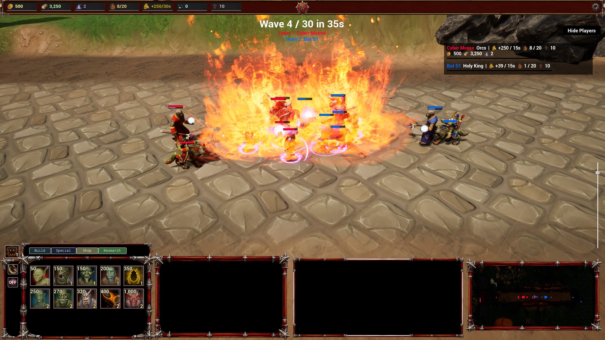 Fireball engulfs the front line