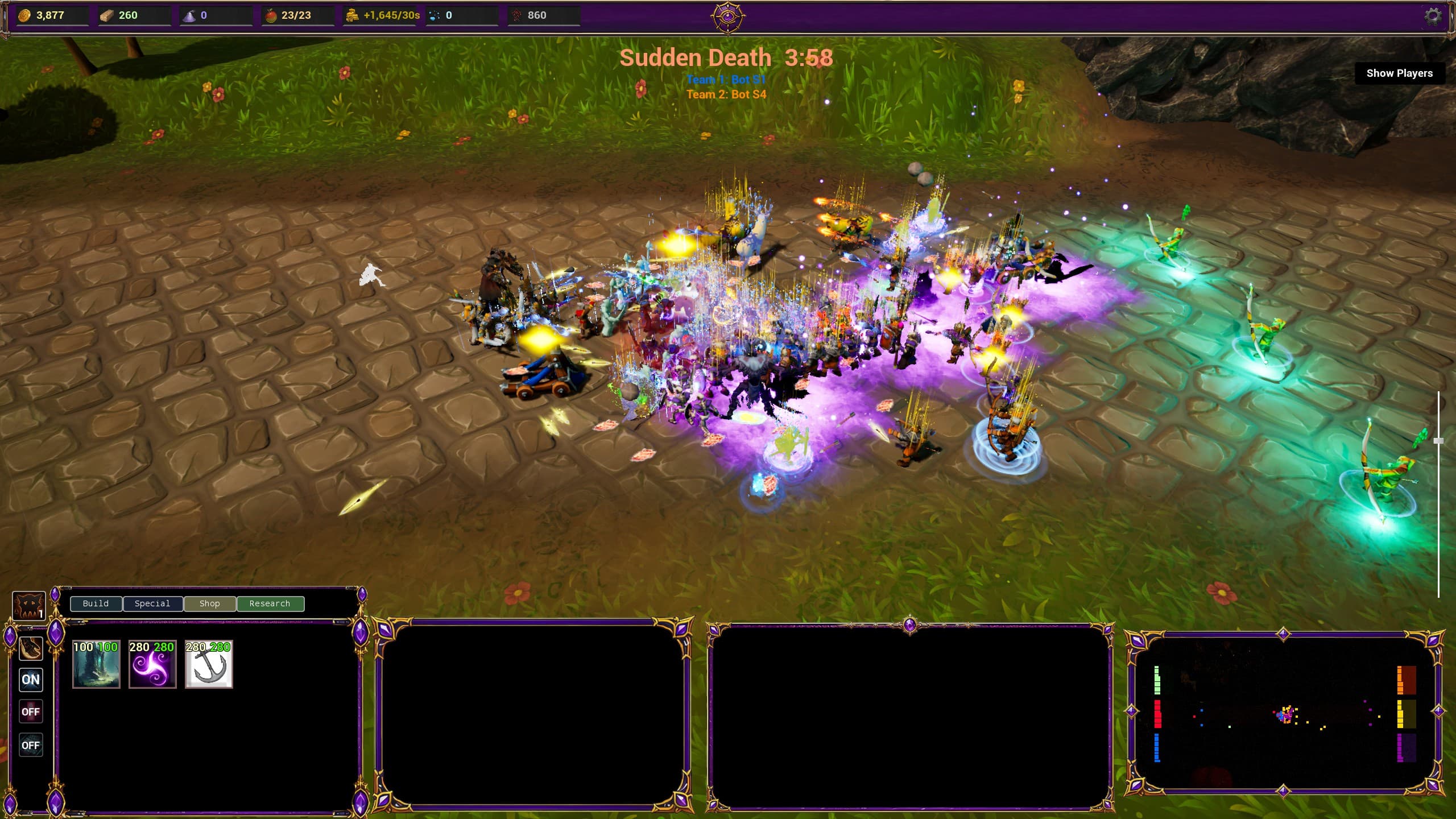 Fighting through the arcane mist